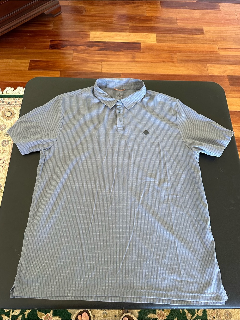 Roark Light Gray Short Sleeve Polo Shirt Men’s XL